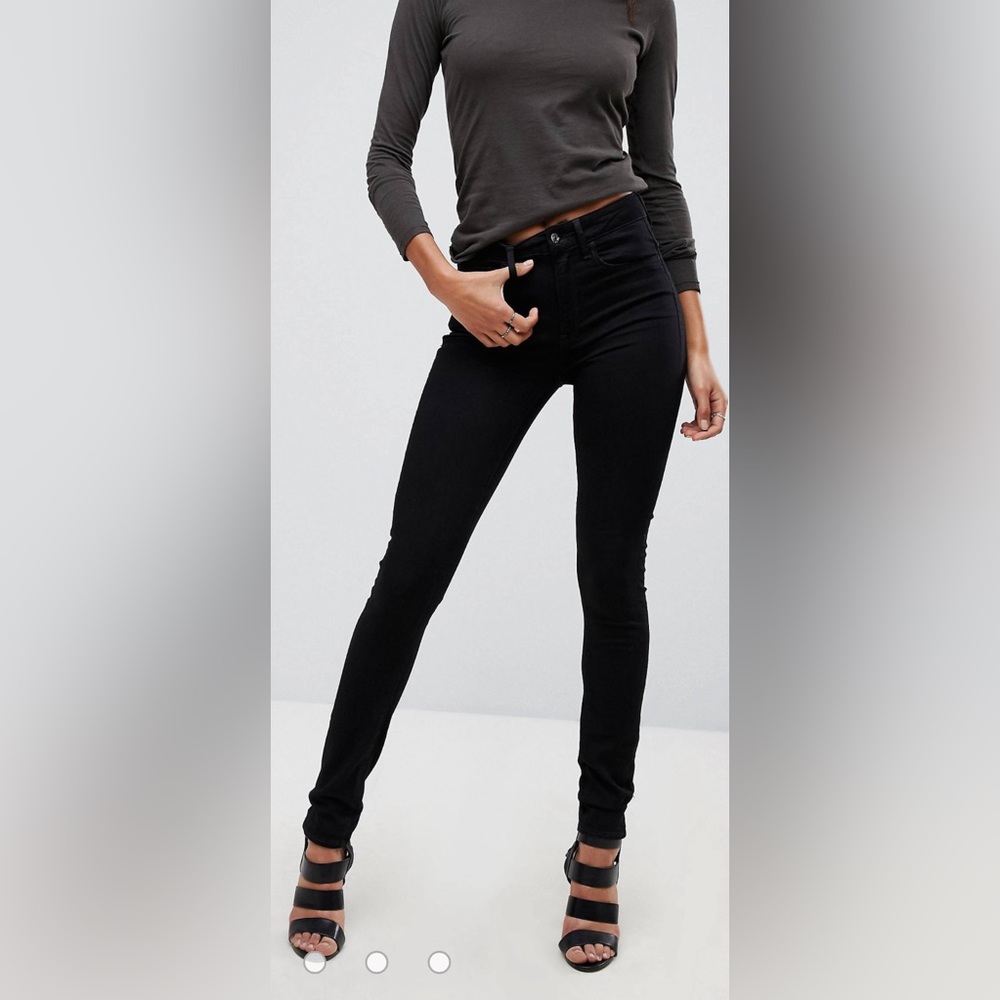 G Star Raw Black 3301 High Skinny Jeans Size 24 NWT